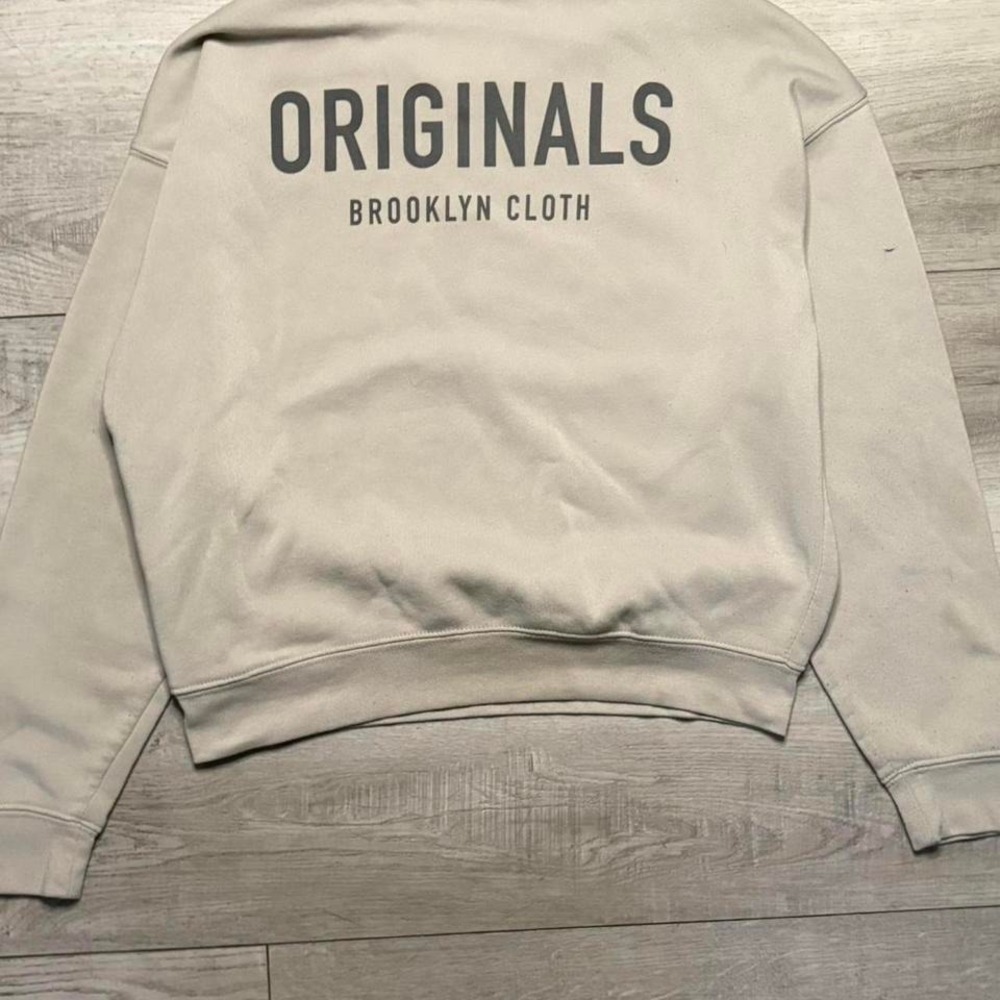 Brooklyn originals Cream and black crewneck sweatshirt - Picture 2 of 4